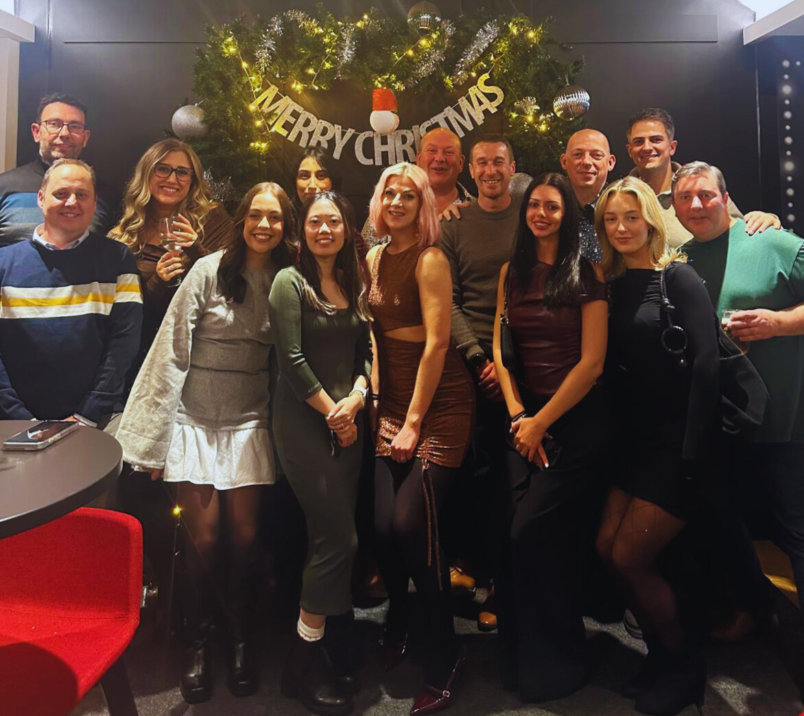 Hopton Analytics full team at a social event